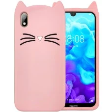 Силикон Kitty Case Huawei Y5 (2019) / Honor 8S (Розовый)