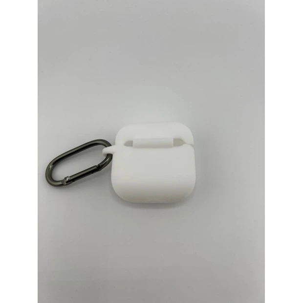 Чохол для навушників Full Silicone Case Apple AirPods 4 (06) Білий