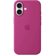 Чехол Silicone Case with MagSafe Apple iPhone 16 (Fuchsia) (Original)