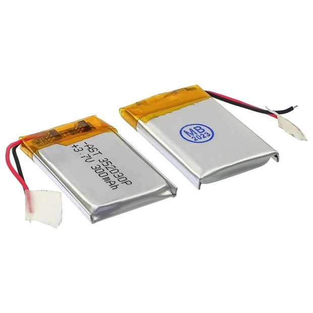 Аккумулятор 352030P универсальный с контроллером, 3,5 х 20 х 30 мм (300 mAh)/ для TWS наушников, Blu