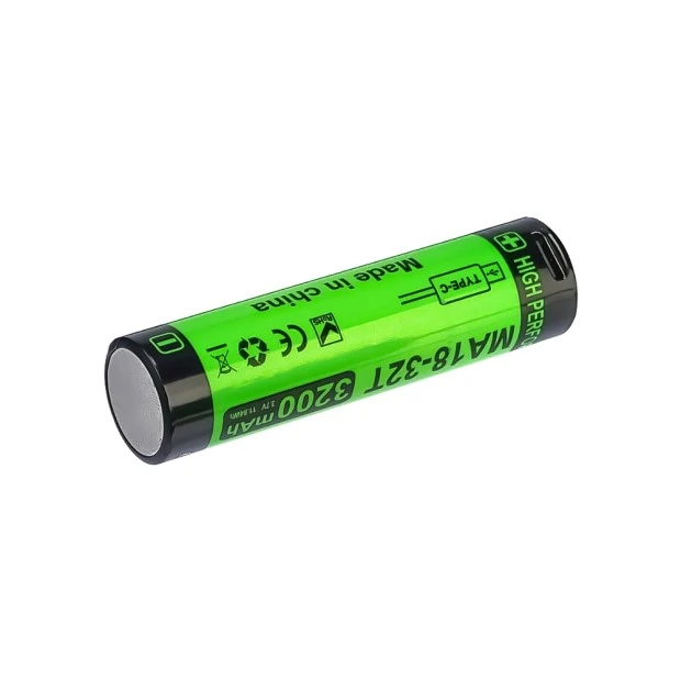Аккумулятор 18650 Li-ion 3200 mAh 3.7V 8A с защитой и Type-C
