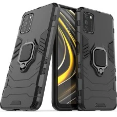Бронь-чохол Ring Armor Case Xiaomi Redmi 9T (Чорний)