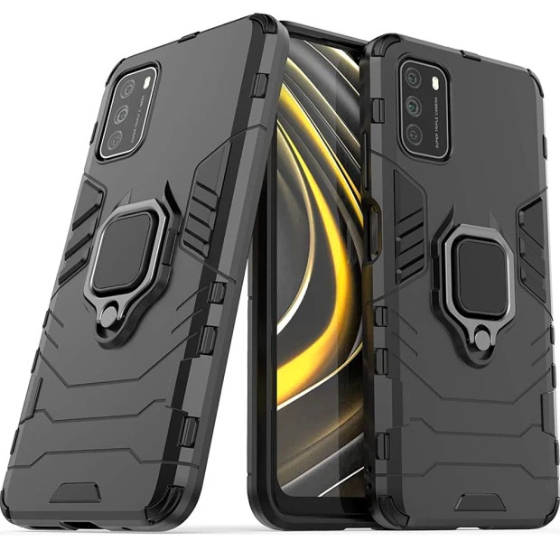 Бронь-чохол Ring Armor Case Xiaomi Redmi 9T (Чорний)