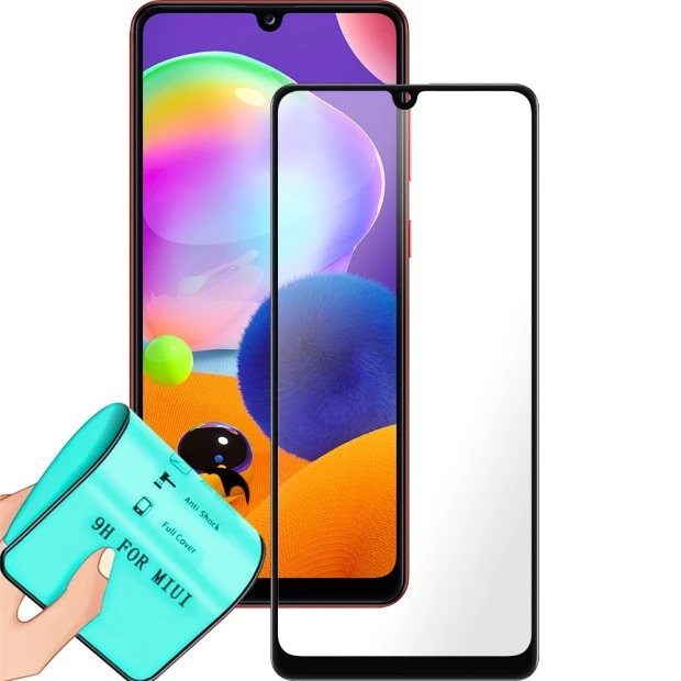 Стекло 5D Ceramic Samsung Galaxy A31 (2020) Black