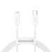 USB-кабель Baseus Superior PD 20W (1.5m) (Type-C to Lightning) (Белый) CATLYS-B02 USB-кабель Baseus Superior PD 20W (1.5m) (Type-C to Lightning) (Белый) CATLYS-B02