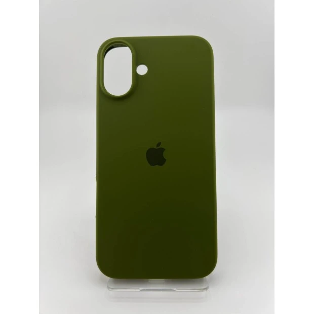 Силіконовий оригінальний чохол для Apple iPhone 16 Plus (46) Глибокий Зелений