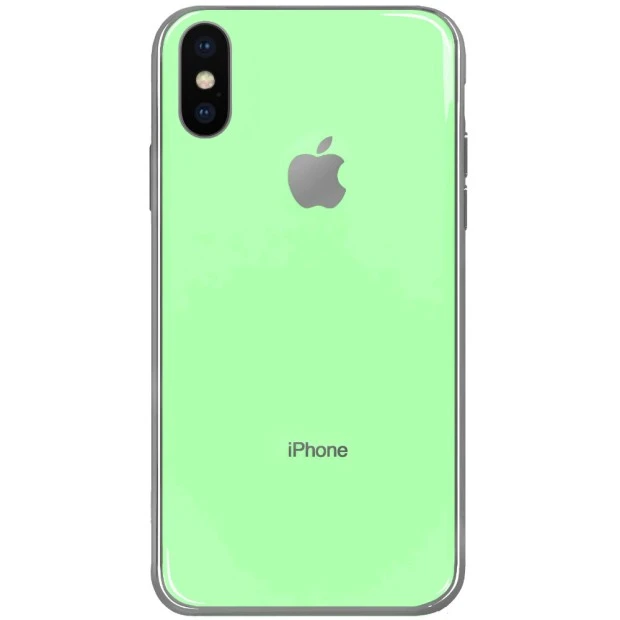Силиконовый чехол Zefir Case Apple iPhone X / XS (Зелёный)