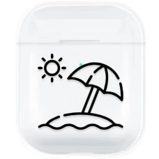Футляр для наушников Clear Case Apple Airpods (Beath)