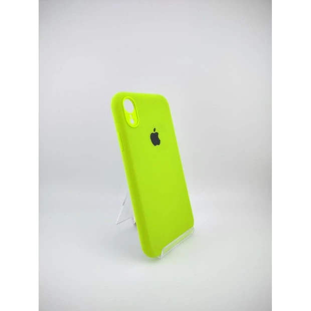 Силіконовий оригінальний чохол RoundCam для Apple iPhone XR (27) Grass Green