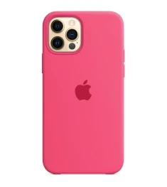 Силіконовий оригінальний чохол Apple для iPhone 12  /  12 Pro (60) Фуксія.