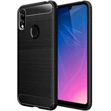Силикон Polished Carbon Huawei Y6 (2019) / Honor 8A (черный)