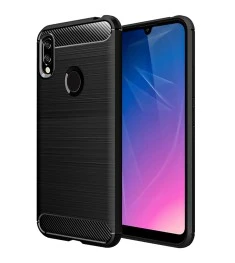 Силикон Polished Carbon Huawei Y6 (2019) / Honor 8A (черный)