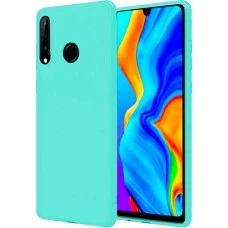 Силиконовый чехол iNavi Color Huawei P30 Lite (Бирюзовый)