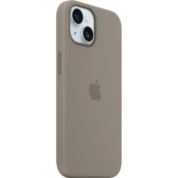Оригінальний силіконовий чохол з MagSafe для Apple iPhone 15 (Clay)