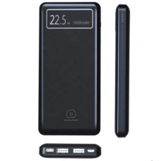 PowerBank WUW Y100 LCD Display 20000mAh PD + QC3.0 22.5W (Black)
