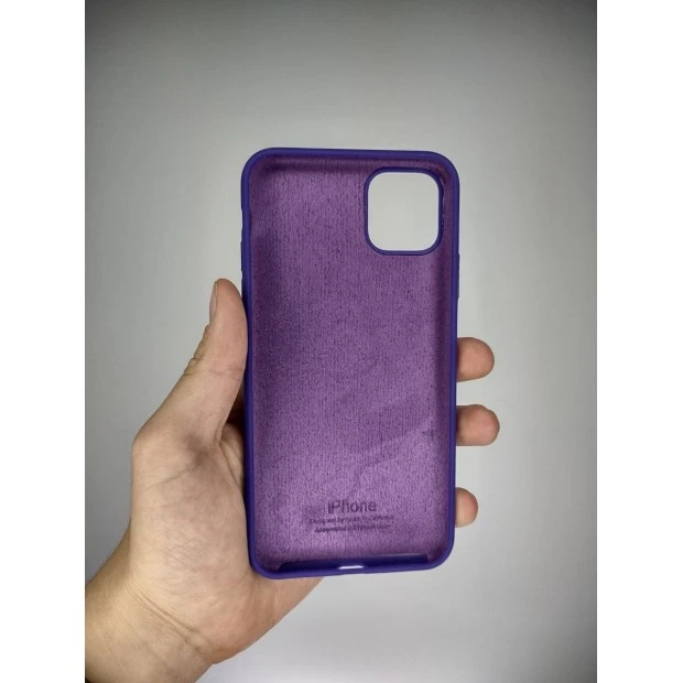 Силіконовий оригінальний чохол для Apple iPhone 11 Pro Max (02) ультрафіолетовий.