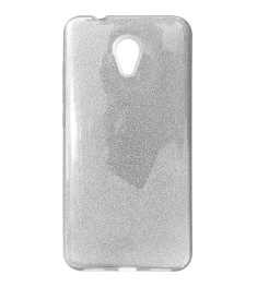 Силикон Glitter Meizu M5s (Серебряный)