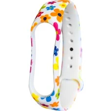 Ремешок Picture Design Xiaomi Mi Band 3 / Mi Band 4 (Ромашка)