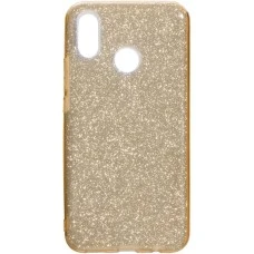 Силиконовый чехол Glitter Huawei P Smart Plus / Nova 3i (золотой)