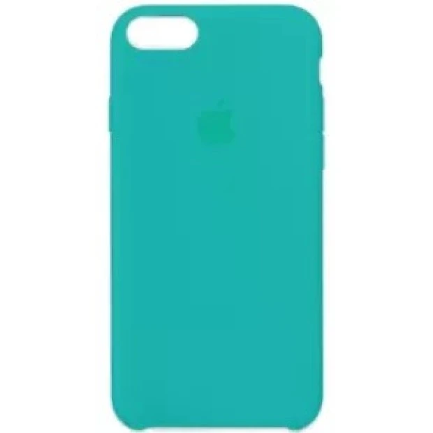 Силіконовий оригінальний круглий чохол для Apple iPhone 7  /  8  /  SE (66) Малахіт