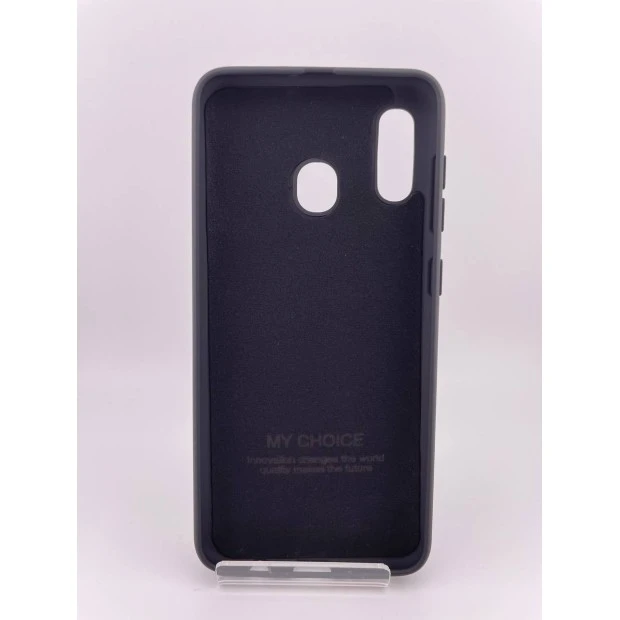Силіконовий оригінальний чохол-логотип Samsung Galaxy A20  /  A30 (2019) (чорний)