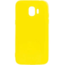Силиконовый чехол iNavi Color Samsung Galaxy J2 (2018) J250 (желтый)