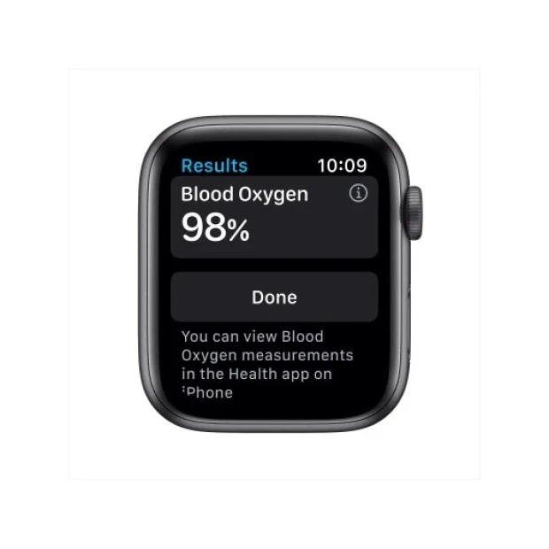 Смарт-часы Apple Watch Series 6 44mm (Black Case) (Black Sport Band) (Grade A) 85% Б/У O