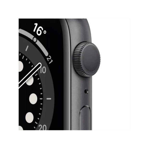 Смарт-часы Apple Watch Series 6 44mm (Black Case) (Black Sport Band) (Grade A) 85% Б/У O
