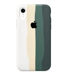 Силикон Rainbow Case Apple iPhone XR (Green)