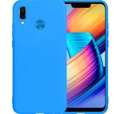 Силиконовый чехол iNavi Color Huawei Honor Play (Голубой)