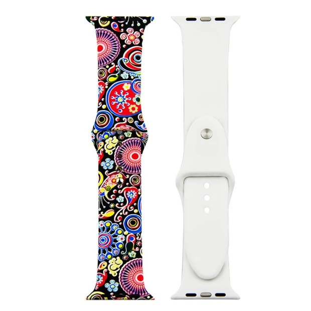 Ремешок Print Apple Watch Silicone 42 / 44mm (Ornament 2)