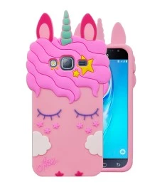 Силикон Little Pony Samsung Galaxy J3 (2016) J320 (Единорог, Розовый)