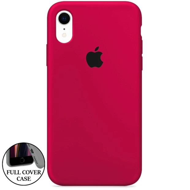Силикон Original Round Case Apple iPhone XR (04) Rose Red