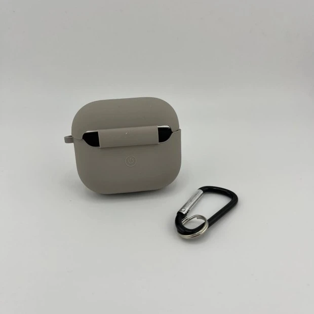 Чохол для навушників Full Silicone Case with Microfiber Apple AirPods 3 (16) Stone