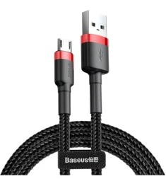 USB-кабель Baseus Cafule Special Edition 2A (3м) (MicroUSB) (Чорний / Червоний) ..