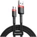USB-кабель Baseus Cafule Special Edition 2A (3м) (MicroUSB) (Чорний / Червоний) CAMKLF-H91