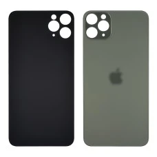 Заднее стекло корпуса для Apple iPhone 11 Pro Max Midnight Green (тёмно-зелёное) (Big hole)