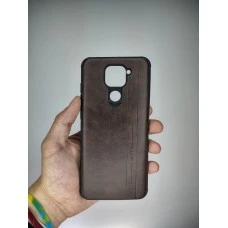 Чохол Leather Case для Xiaomi Redmi Note 9  /  Redmi 10X (Коричневий)