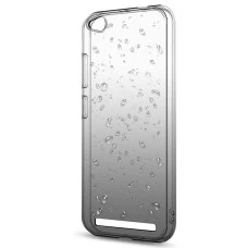 Силикон Rain Gradient Xiaomi Redmi 4a (Чёрно-серый)