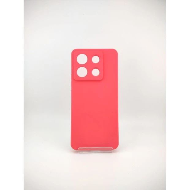 Силікон оригінальний для Xiaomi Redmi Note 13 Pro 5G  /  Poco X6 5G (ShutCam) (малиновий)