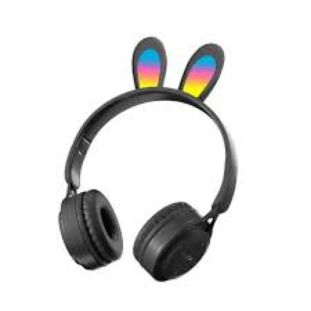 Бездротові накладні навушники-гарнітура Rabbit Ear Y08R Bluetooth (Чорний)