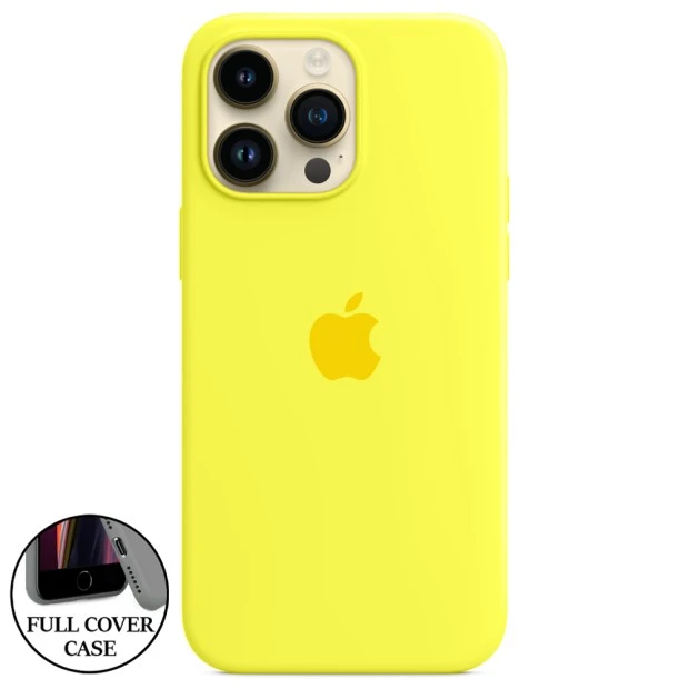 Силіконовий оригінальний круглий чохол для Apple iPhone 14 Pro Max (40) Flash