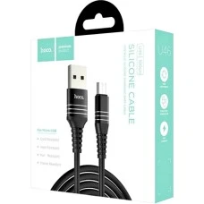 USB-кабель Hoco U46 Tricyclic (MicroUSB) (Чёрный)
