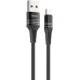 USB-кабель Hoco U46 Tricyclic (MicroUSB) (Чёрный)