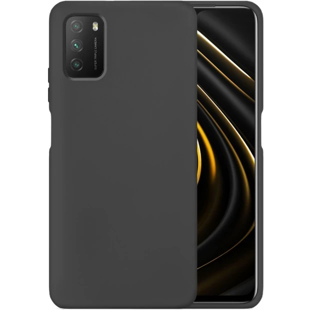 Силикон Original 360 Case Xiaomi Poco M3 (Чёрный)