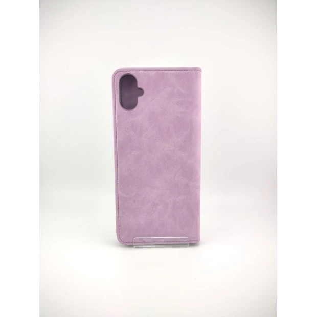 Чехол-книжка Leather Elegant Samsung Galaxy A05 (Тёмная фиалка)