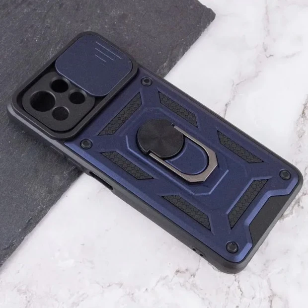Броньований чохол-кейс Ring Serge Armor для Xiaomi Mi 11 Lite (ShutCam) (Синій)