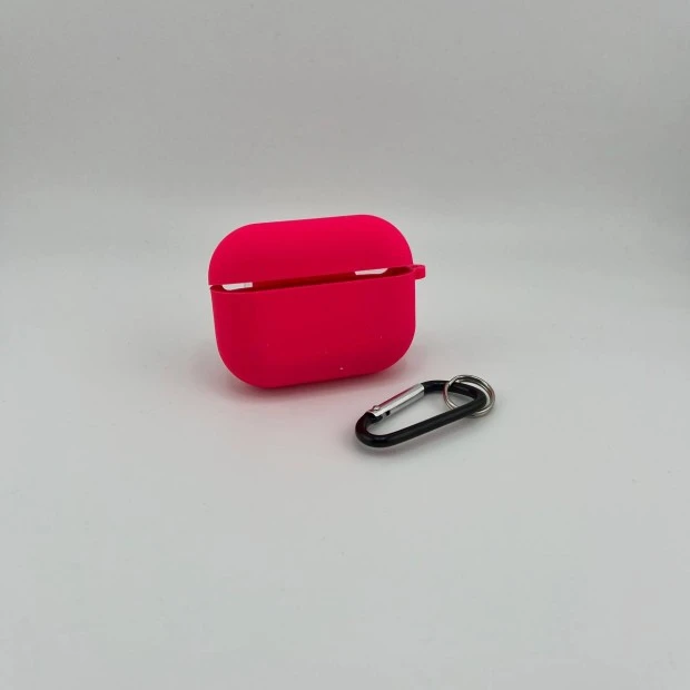 Full Silicone Case with Microfiber Apple AirPods Pro 2 (31) Barbie Pink - Силіконовий чохол з мікрофіброю для навушників Apple AirPods Pro 2 (31) роже