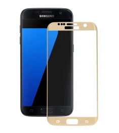 Защитное стекло 5D Curved Samsung Galaxy S7 Edge Gold