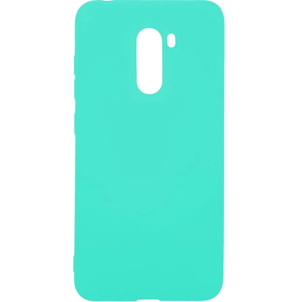 Силіконова накладка iNavi Color для Xiaomi Pocophone F1 (Бірюзова)